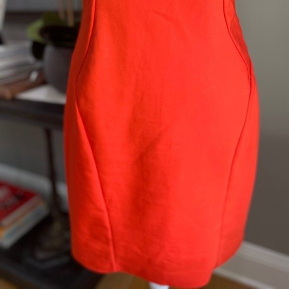 Zara Open Back Cutout Mini Dress Orange Large - Picture 5 of 9